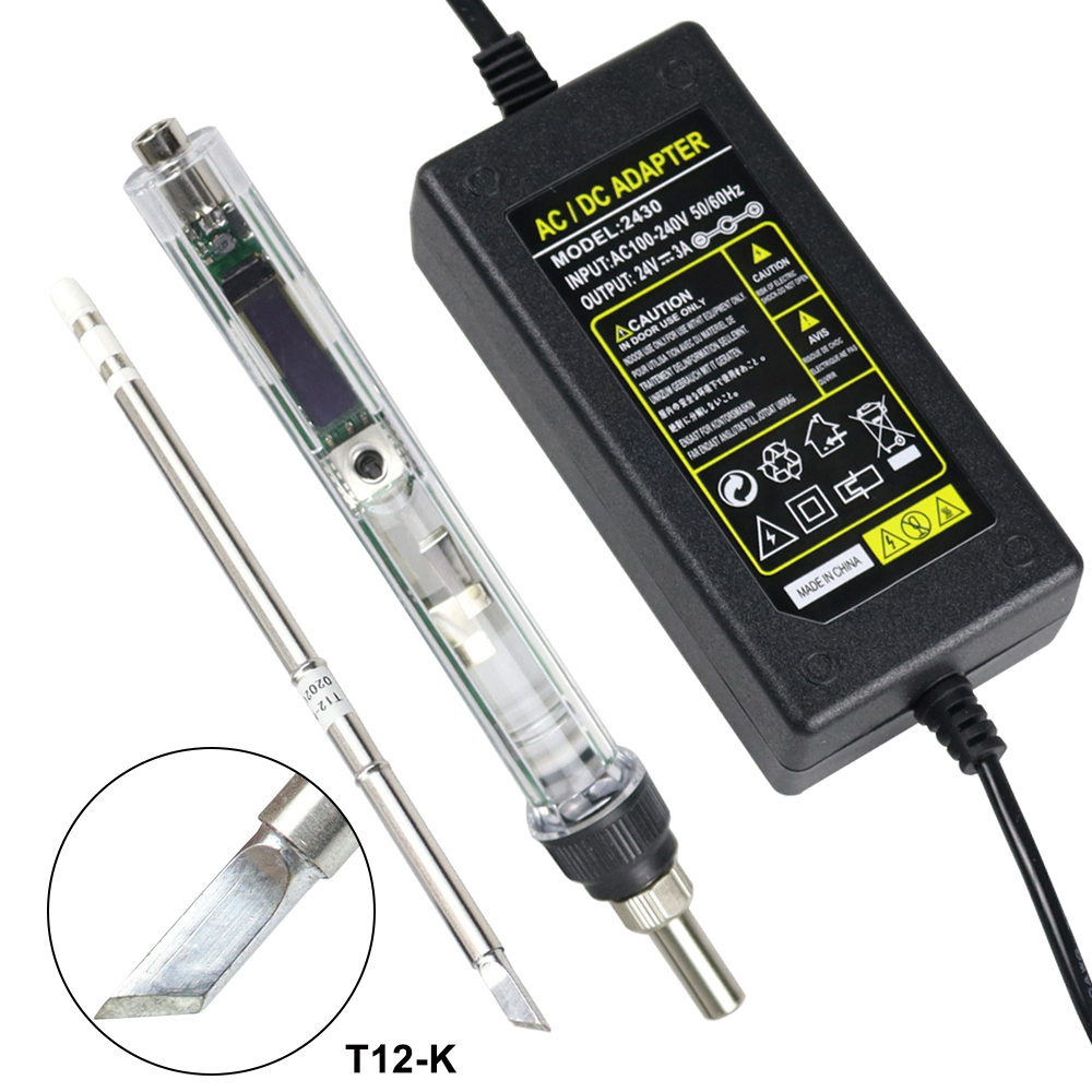 T12 Electric Soldering Iron Ki - Soldering Station T12 Oled ulasan dan harga